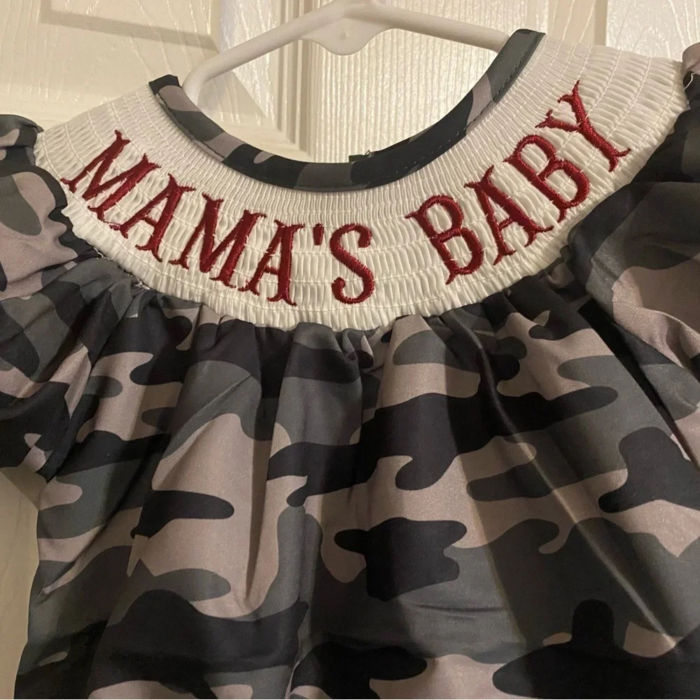 New Smocked Mama’s Baby Romper